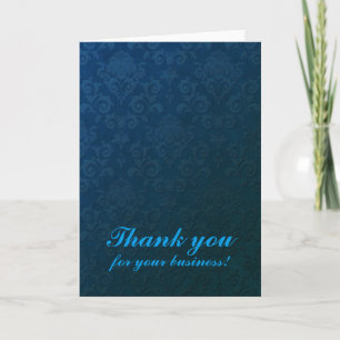 Thank you for your business damask