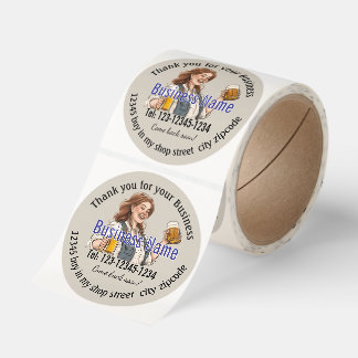 Thank you for your Business Editable Business mark Classic Round Sticker