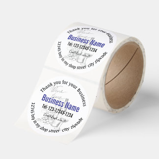 Thank you for your Business Editable Business mark Classic Round Sticker