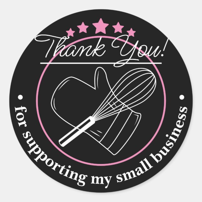 Thank You For Your Business Gray Sticker (Front)