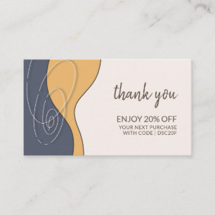 Thank You for Your Business Loyalty Discount Card