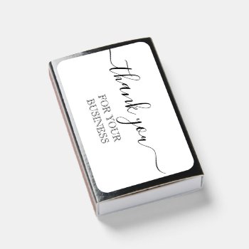 Thank You For Your Business  Matchboxes by WeddingShop88 at Zazzle