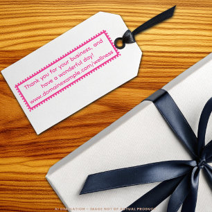 Thank You For Your Business Personalized Text URL Self-inking Stamp