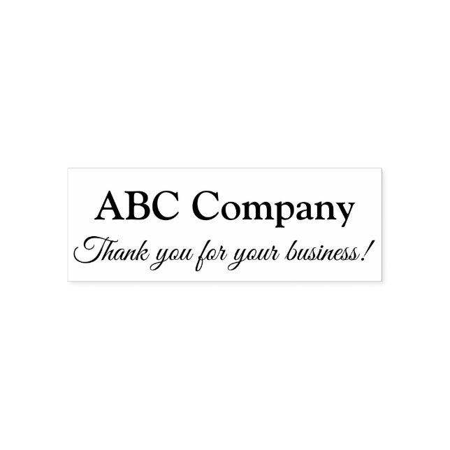 Thank you for your business! Rubber Stamp (Design)