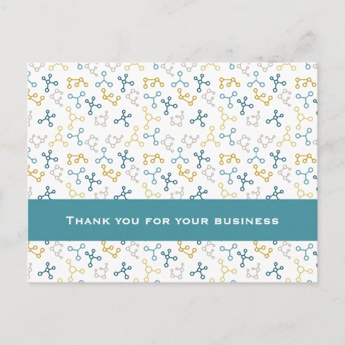 Thank You for Your Business Science Postcard