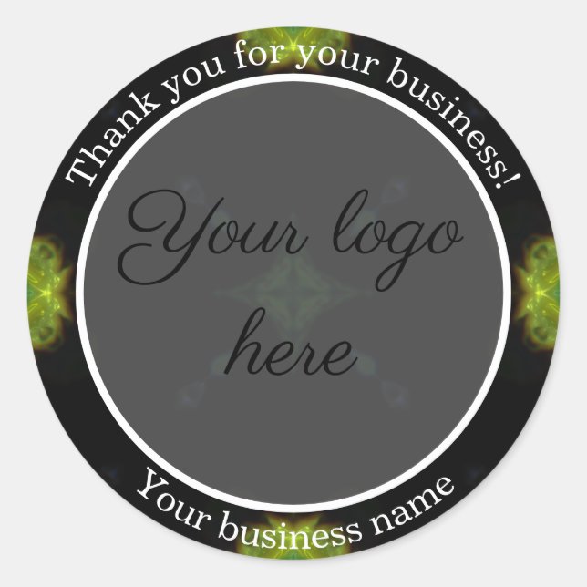 Thank you for your business stickers (Front)