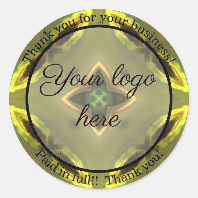 Thank you for your business stickers (Front)