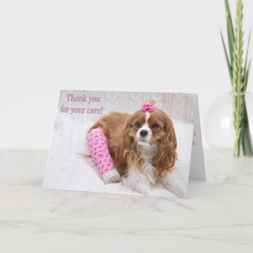 Thank You For Your Care King Charles Spaniel