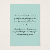 thank you for your condolences (Back)