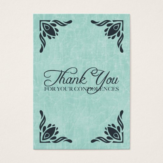 thank you for your condolences (Front)