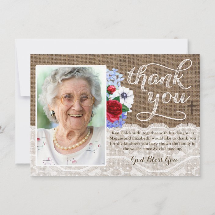 Thank You For Your Condolences Card | Zazzle.com