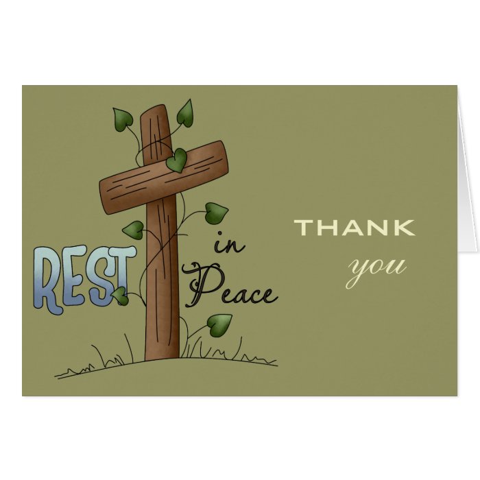 Thank you for your condolences greeting card