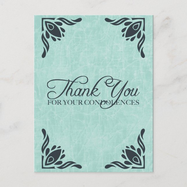 thank you for your condolences postcard (Front)