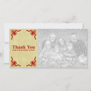 thank you for your dedication card