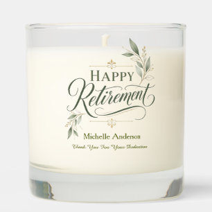 Thank You For Your Dedication Personalized Name Scented Candle