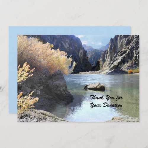 Thank You for Your Donation Beautiful Scenery Card