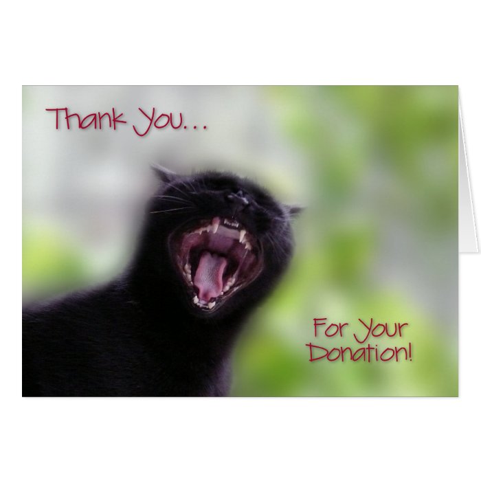Thank You For Your Donation Greeting Card
