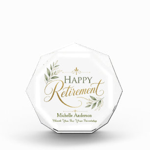 Thank You For Your Friendship Personalized Name Acrylic Award