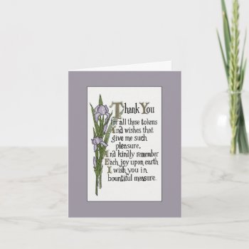 Thank You For Your Good Wishes by GoodThingsByGorge at Zazzle