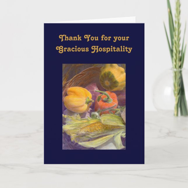 Thank You for your Gracious Hospitality Template (Front)