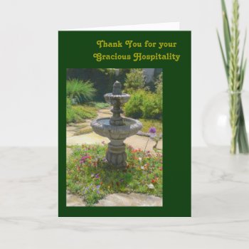 Thank You For Your Gracious Hospitality Template by bluerabbit at Zazzle