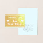 [ Thumbnail: "Thank You For Your Help!" Greeting Card ]