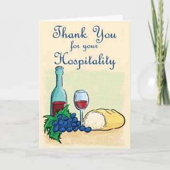Thank You For Your Hospitality by Memories_and_More at Zazzle