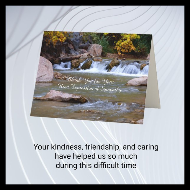 Thank You for Your Kind Expression of Sympathy Card (Creator Uploaded)