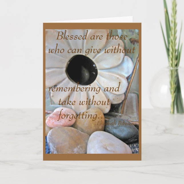 Thank You for your kindness Card (Front)