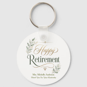 Thank You For Your Leadership Personalized Name Keychain