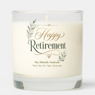 Thank You For Your Leadership Personalized Name Scented Candle