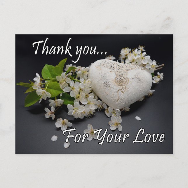 Thank You For Your Love Postcard (Front)
