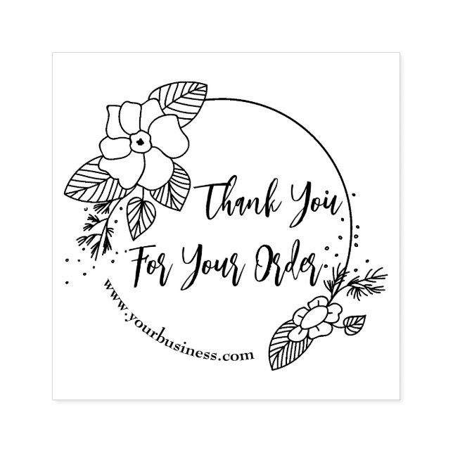Thank You For Your Order Business Rubber Stamp (Imprint)