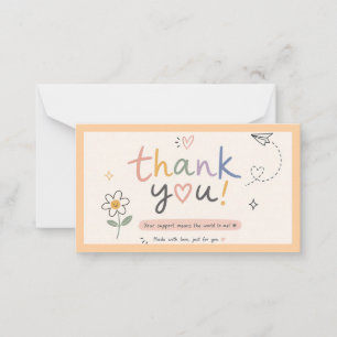 Thank You for Your Order Card
