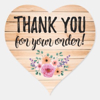 Thank you for your order heart label