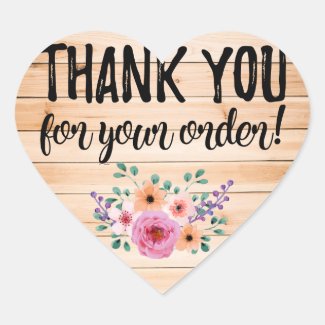 Thank you for your order heart label