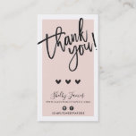 Thank You For Your Order Insert Classy Blush Pink at Zazzle