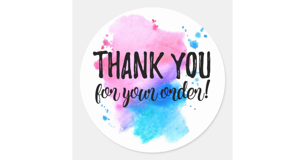 Thank you for your order label | Zazzle.com