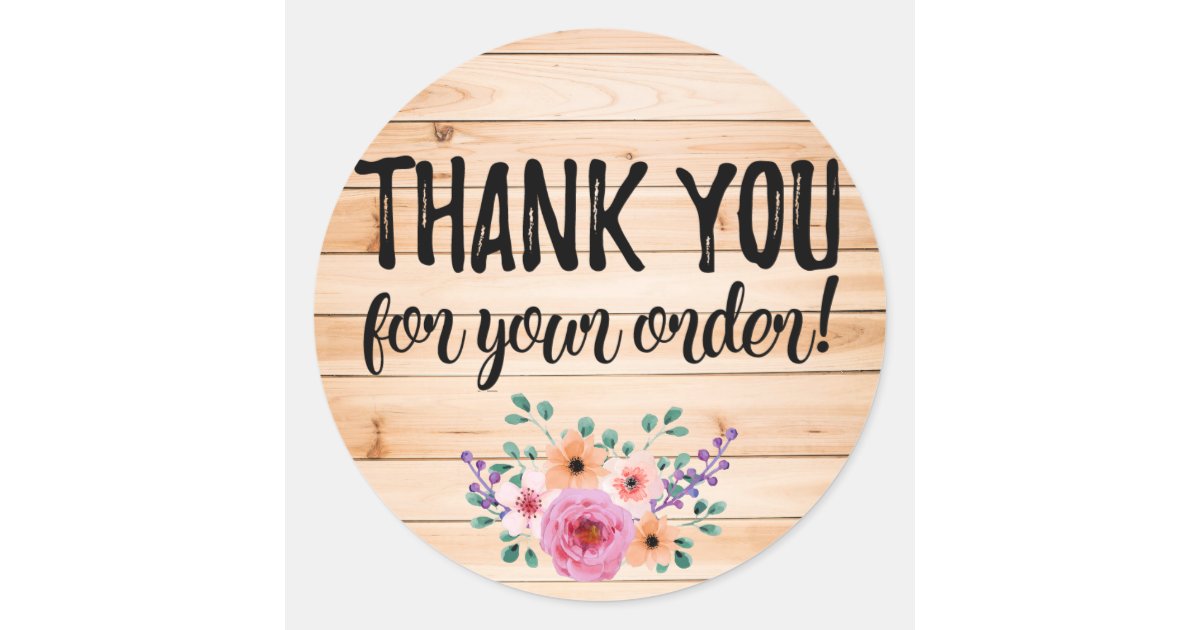 thank you for your order label zazzlecom
