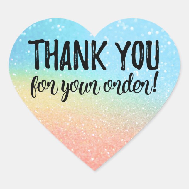 Thank you for your order label (Front)