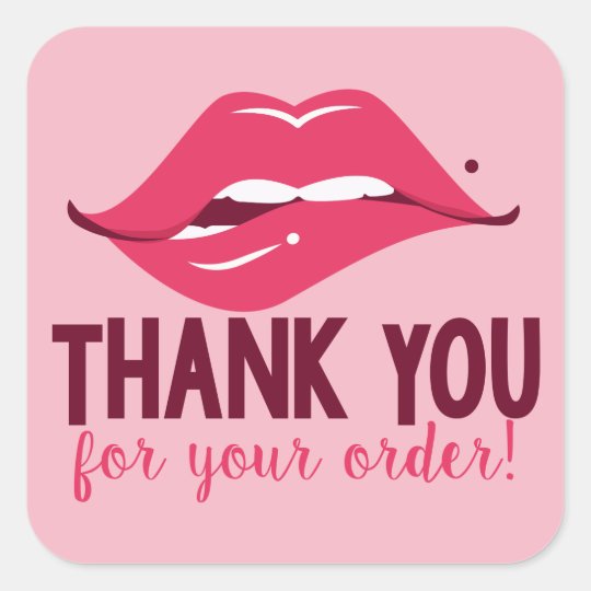 thank you for your order lip stickers zazzlecom