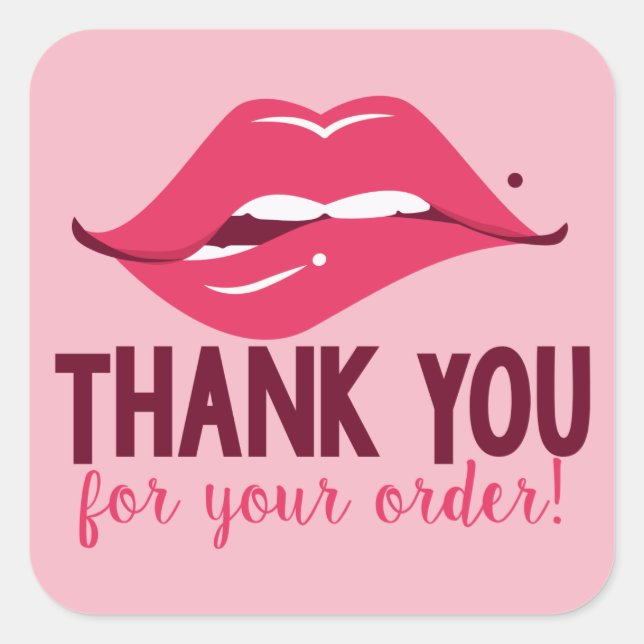 Thank You for Your Order - Lip Stickers (Front)