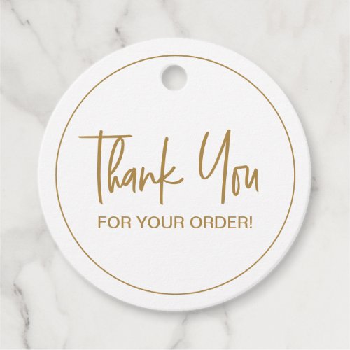 Thank you for your Order Modern Script Favor Tags