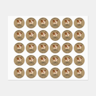 Thank you for your order, puppy sticker. classic r labels