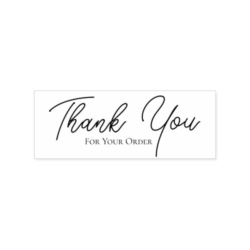 Thank you for your order rubber stamp