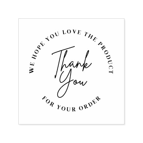 Thank you for your order Self Inking Rubber Stamp