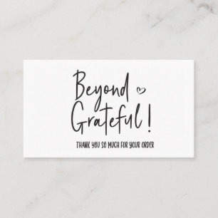 Thank You for Your Order Small Branding Business Card