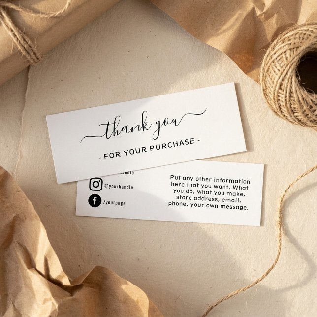 Thank you for your order, social media (Thank you for your order, social media.)