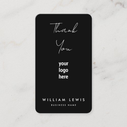 Thank You For Your Order  Social Media Icons  Business Card