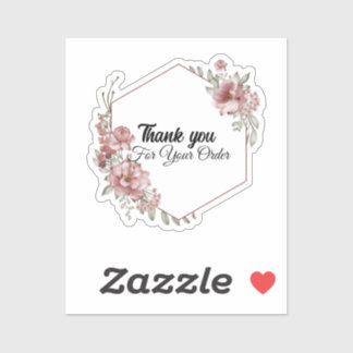 Thank you for your order sticker